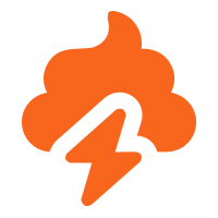 Storm damage roof repair icon